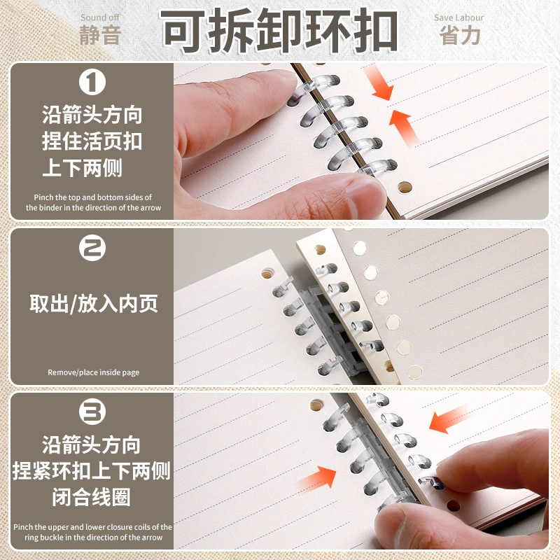 Loose-leaf planner cover and construction